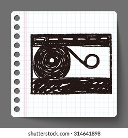 music tape doodle