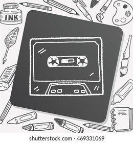 music tape doodle