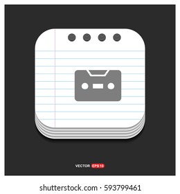 Music tape icon 