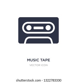 music tape icon on white background. Simple element illustration from Entertainment and arcade concept. music tape sign icon symbol design.