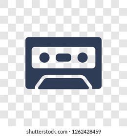 Music tape icon. Trendy Music tape logo concept on transparent background from Entertainment and Arcade collection