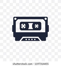 Music tape transparent icon. Music tape symbol design from Entertainment collection.