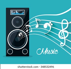 Music technology equipment graphic design, vector illustration eps10