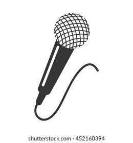 Music and technology icon in black and white , vector illustration graphic design.