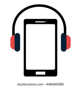 Music and technology theme design, isolated icon vector illustration.