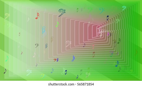 music template art