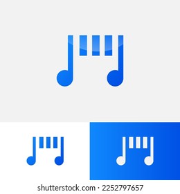 music template logo, logo with modern and futuristic style vector eps format