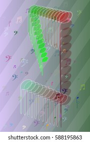 music template vector