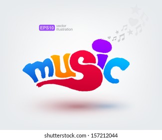 Music Text Design