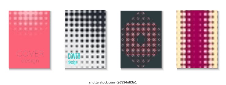 Textursatz für Musik. Coole Kreise in minimalem Layout. Lineare Formen für Markenordner. Linienflieger. Minimalistische Halbtonabdeckung. Geometrisches Wellenposter. Trendy Music Texture