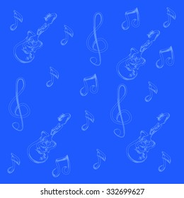 music theme background with musical note,vector Illustration


