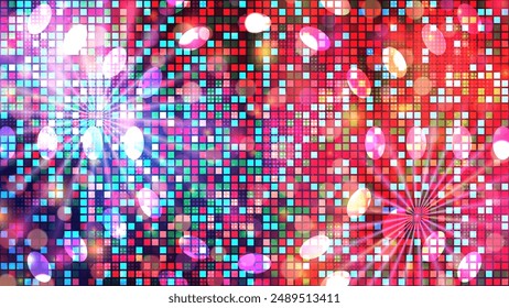 Music theme, dance club, night party colorful vector background