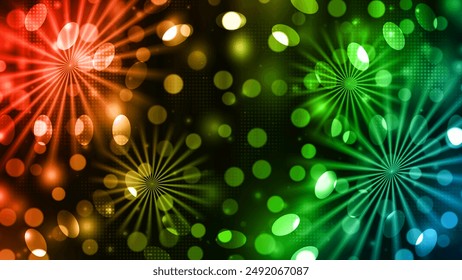 Music theme, dance club, night party colorful vector background