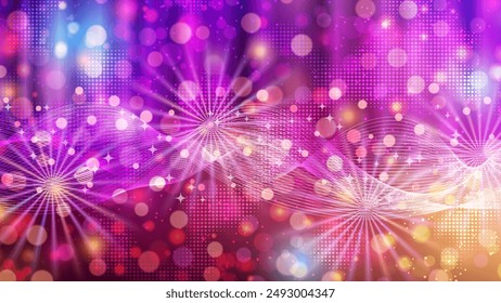 Music theme, dance club, night party colorful vector background