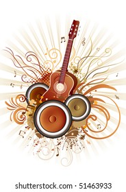 music themed design element