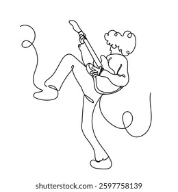 Music themed doodle illustration. for wall decoration or as background. Doodle drawing style. Hand drawn trendy Vector Illustration
