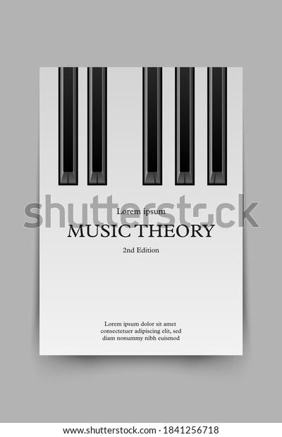 Music Theory Book Cover Mockup Template Stock Vector (Royalty Free ...