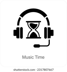 Konzept von Musikzeit und Musiksymbolen