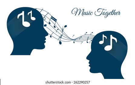 music together, sharing music, music brains, music lover
