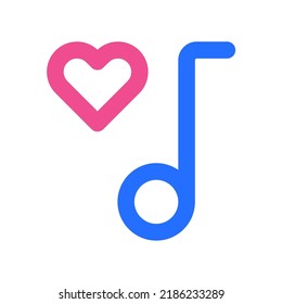 Music Tone Icon Two Tone Color