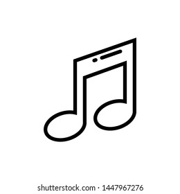 music tone icon vector template