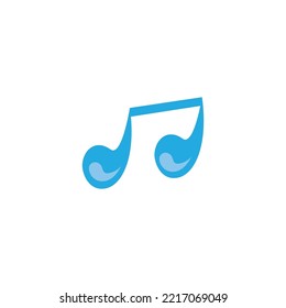 music tone logo water illustration icon vector design