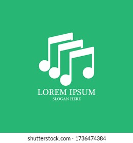 music tones logo and symbol vector
