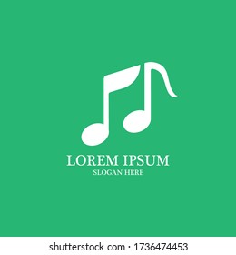 logotipo de tonos de música y vector de símbolos