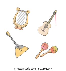 Music tools icon set