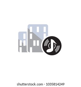 Music Town Logo Icon Design
