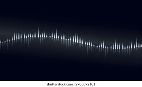 Fondo del ecualizador de la pista de la música para el Vector del concierto del espectáculo