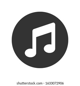 Music, track icon, vector graphics