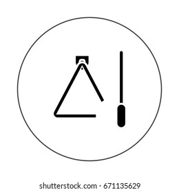 music triangle icon
