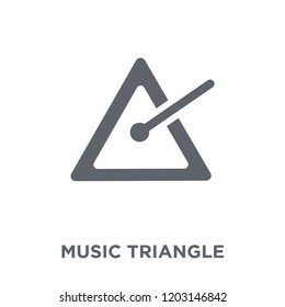 music Triangle icon. music Triangle design concept from Music collection. Simple element vector illustration on white background.