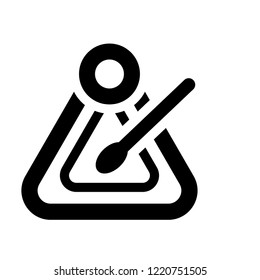 music Triangle icon. Trendy music Triangle logo concept on white background from Music collection. Suitable for use on web apps, mobile apps and print media.