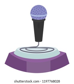 Music trophy icon design of singing award