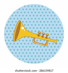 music trumpet theme elements vector,eps