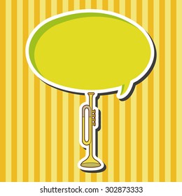 music trumpet theme elements vector,eps