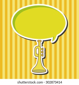 music trumpet theme elements vector,eps