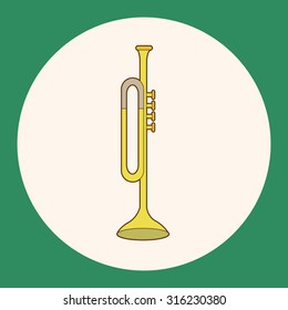 music trumpet theme elements vector,eps