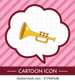 music trumpet theme elements vector,eps