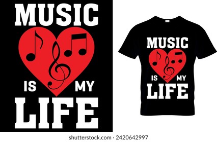 Music T-shirt Design. Graphic and illustration.