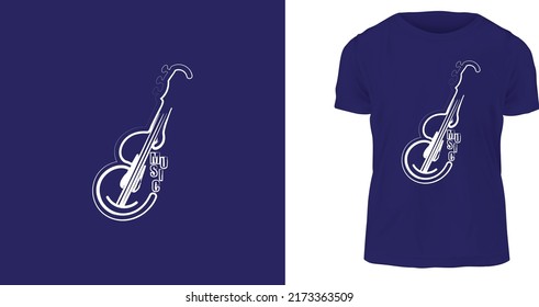 Music T-shirt design its an music guitar style, ready to print