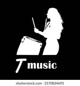 music type logo design in illustrator, we make professional logo design