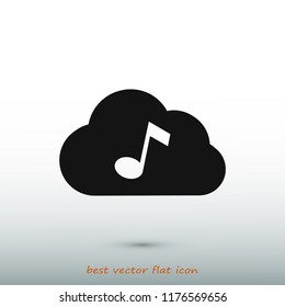 music upload download to the cloud icon stock vector illustration flat design