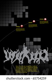 Music urban vector