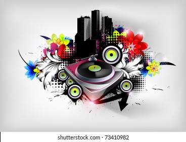 music urban vector