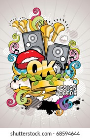 music urban vector art