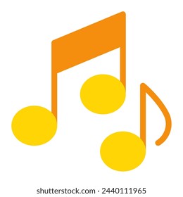 Music user interface icon illustration