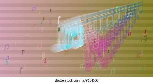 music vector background